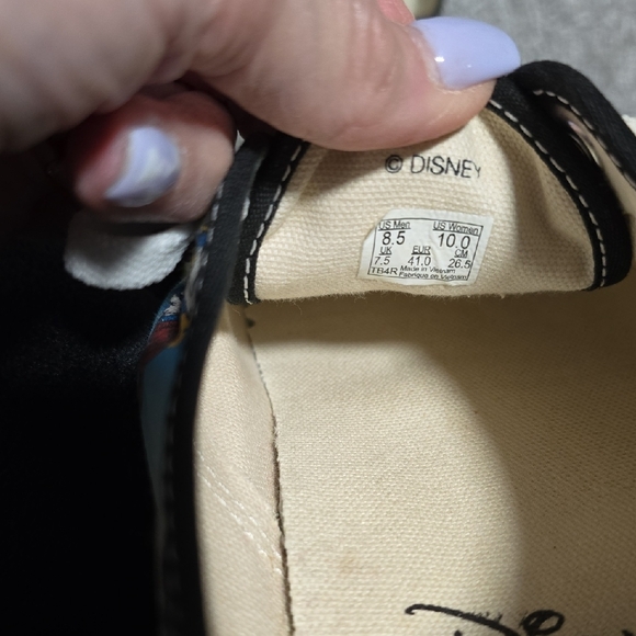 Disney Vans Off The Wall Sneakers Size 10 - Picture 6 of 6